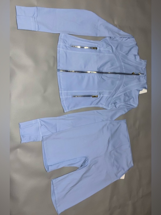 Pants - Lululemon Set Light Blue Women's Active Jacket & Leggings Set